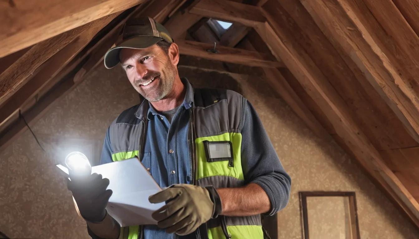 Local provider inspecting an attic for rodent and wildlife entry points in a home in the Marysville area
